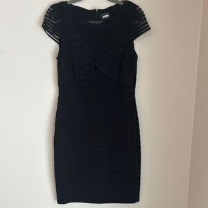 strapless open back dress Papaya Sleeveless Jersey Keyhole Draped Sheath Dress main image 0